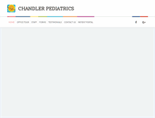 Tablet Screenshot of chandlerpediatrics.com